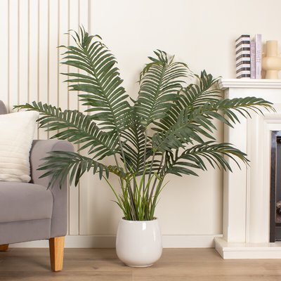 120cm Palm with Grass in Ceramic Pot SO'HOME