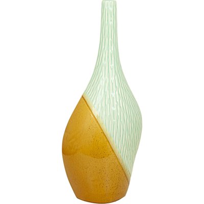 Vase décoratif en céramique bicolore   et RECOLLECTION
