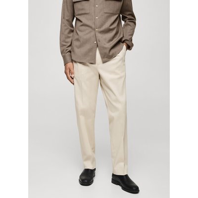 Pantalon twill coton pinces MANGO MAN