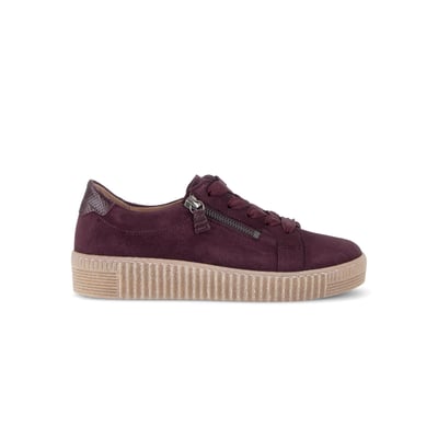 Baskets en cuir imprimé à talon compensé GABOR