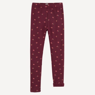 Legging chaud, imprimé floral, en molleton LA REDOUTE COLLECTIONS