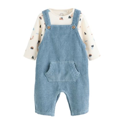 Body et salopette côtelé bébé, ensemble NEXT