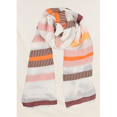 Foulard larges rayures LA FEE MARABOUTEE