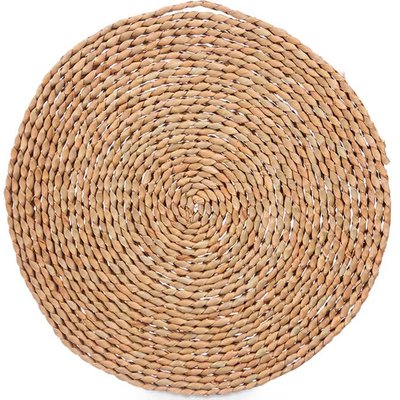 Set de table rond marron fibres naturelles 35cm WADIGA