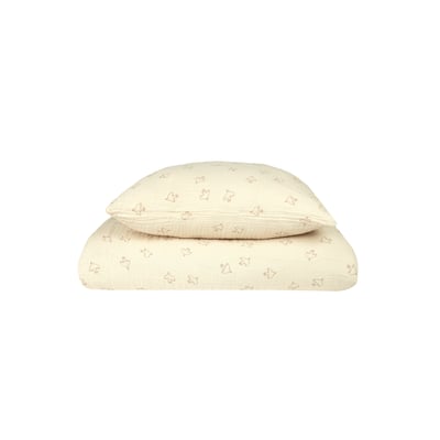 Parure de lit enfant en double gaze de coton lavé WABI-SABI NOBODINOZ
