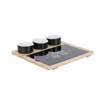Plateau apéro avec planche et coupelles CMP