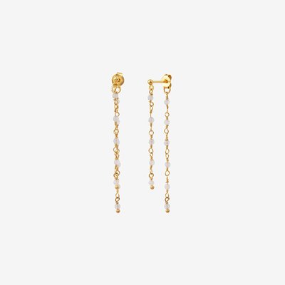 Boucles d'oreilles dorées à l'or fin ROXANE CAROLINE NAJMAN