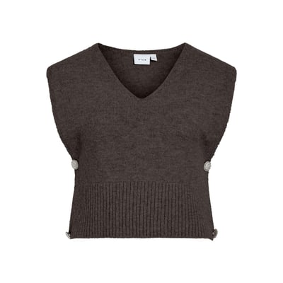 Pull court sans manches, col V VILA