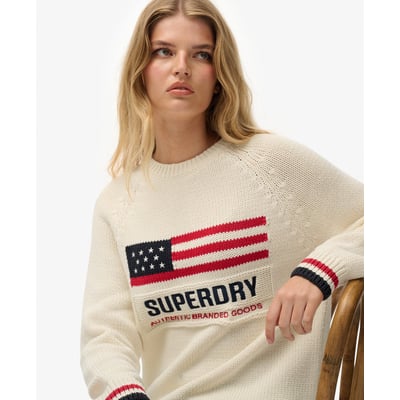 Pull en maille col rond Americana SUPERDRY