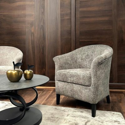Fauteuil Cabriolet brun chiné  MIRA PIER IMPORT