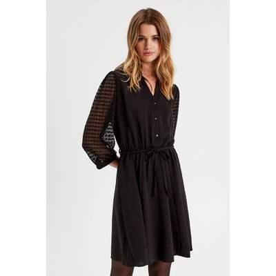 Robe chemise dentelle noire store