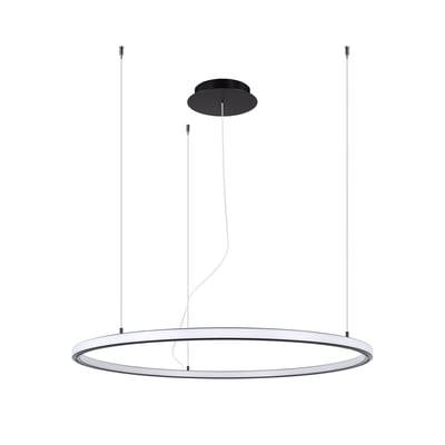 Lustre Aluminium Noir LED 1 Risa EDEN