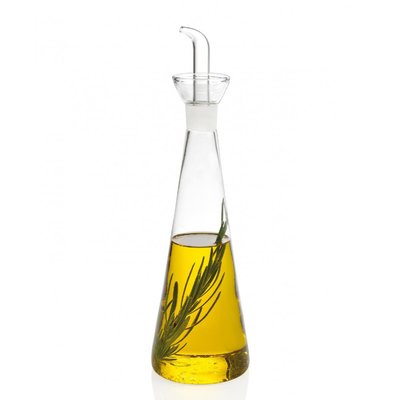 Huilier ou Vinaigrier Conique en Verre Transparent avec Bec Verseur 500ml WADIGA