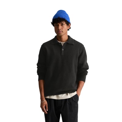 Pull style polo, coupe classique en mélange de laine vierge douce MARC O’POLO DENIM