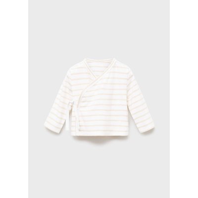 T-shirt croisé à rayures MANGO BABY
