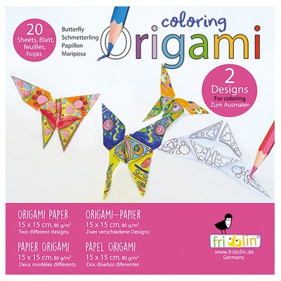 Coloring Origami - Papillon FRIDOLIN
