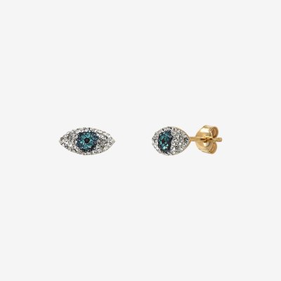 Boucles d'oreilles dorées eyes - KUCHI CAROLINE NAJMAN