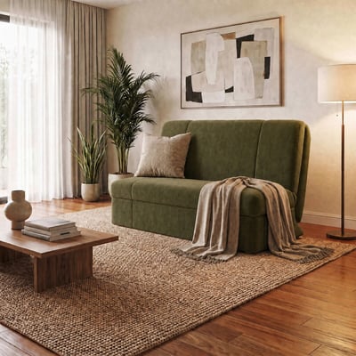 Rockford Velvet Double Sofabed with Foam Mattress ÉDITÉ