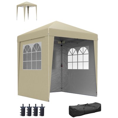 Tonnelle barnum pop-up pliable réglable 4 sacs lestage sac de transport OUTSUNNY