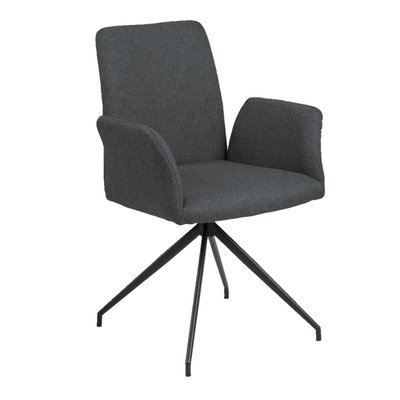 Fauteuil de table Lou en tissu TOILINUX
