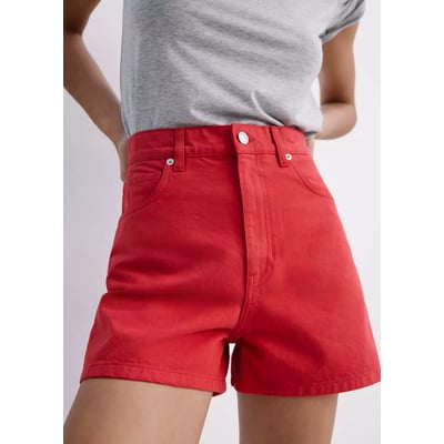 Short jean taille haute MANGO