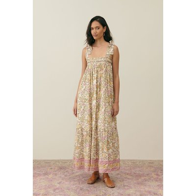Robe longue imprimée à bretelles, MARCELETTE LOUISE MISHA