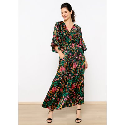 Robe en satin à imprimé fleuri LOLALIZA