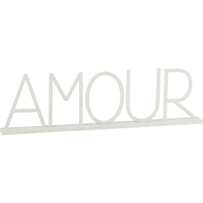Enseigne en fer, lettres Amour RECOLLECTION