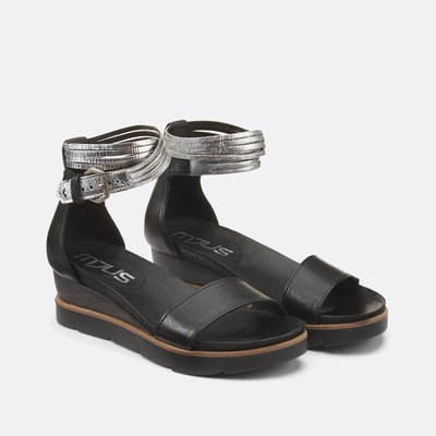 Sandalen met sleehak MJUS