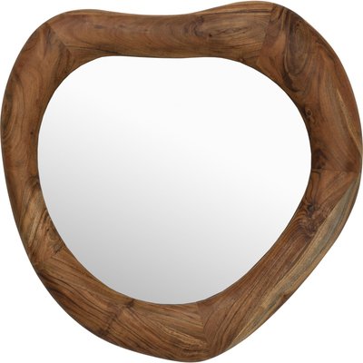 Miroir coeur en acacia, JORGE KARE DESIGN