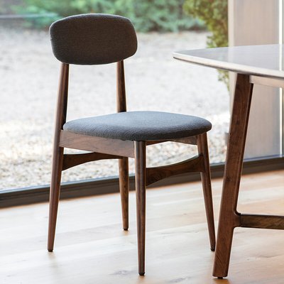 Dhuburi Mid Century Walnut Dining Chair (Set of 2) SO'HOME