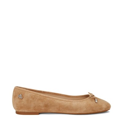 Балетки из кожи на плоской подошве JAYNA LAUREN RALPH LAUREN