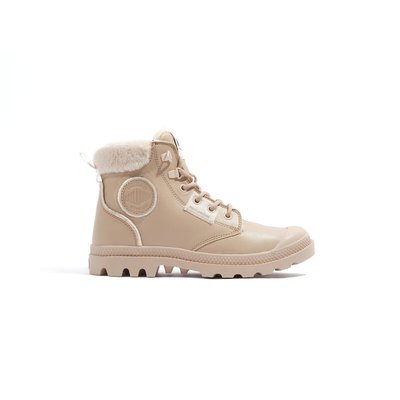 Boots daim beige clair clearance