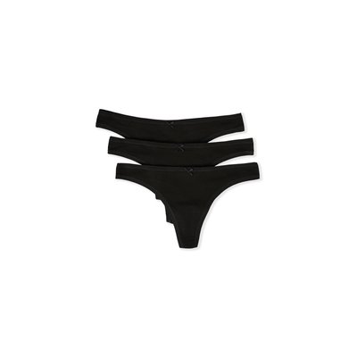 Lot de 3 strings coloris assortis en coton biologique JACK ETAM