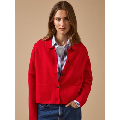 Gilet col chemise maille milano CYRILLUS