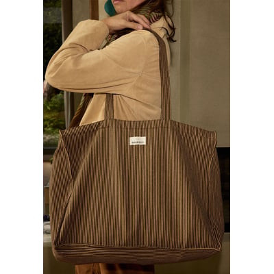 Sac week-end en coton, RAYURES GABRIELLE PARIS