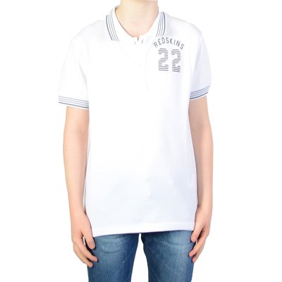 Polo Redskins  Wayne Pique  White REDSKINS