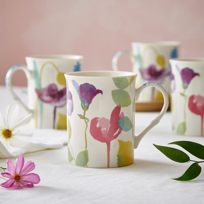 Set of 4 Water Garden Mugs PORTMEIRION
