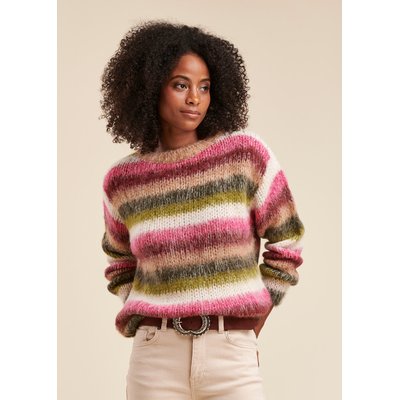 Pull à rayures colorées LA FEE MARABOUTEE
