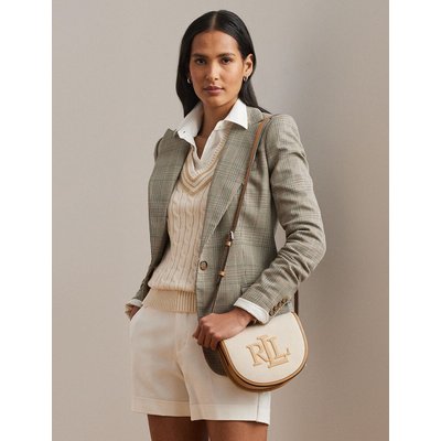 Schoudertas van canvas en leer, WITLEY LAUREN RALPH LAUREN