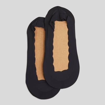 Lot de 2 paires de protèges-pied en microfibre MONOPRIX