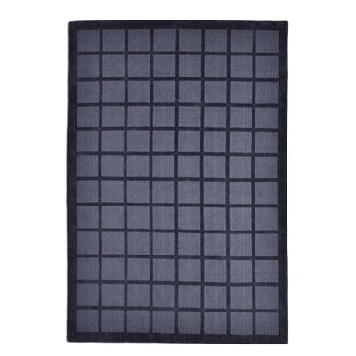 Tapis tufté Taimur à motif géométrique, laine THEKO