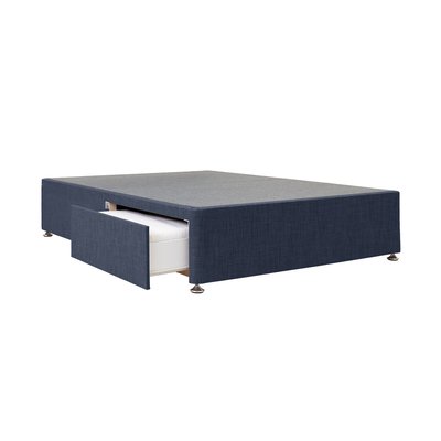Universal Linen Look 2 Drawer Upholstered Divan Base AIRSPRUNG