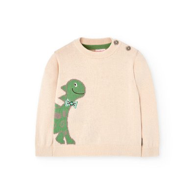 Pull en coton avec dinosaure BOBOLI