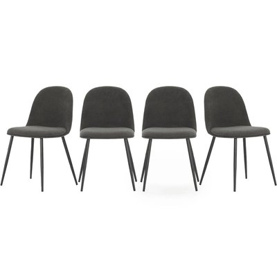 Lot de 4 chaises en tissu - HAVEN HOMIFAB