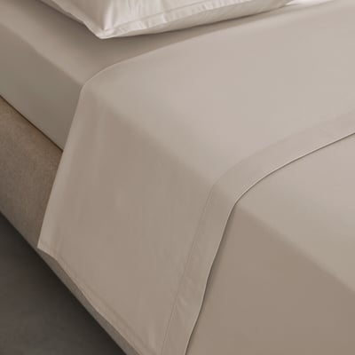 Drap plat en percale de coton 120 fils, VENETO AM.PM
