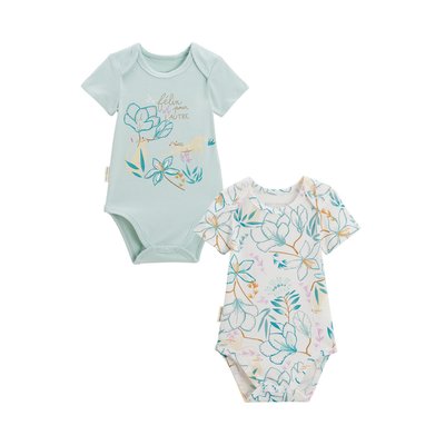Lot de 2 bodies bébé manches courtes PATROIKA PETIT BEGUIN