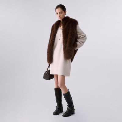 Robe courte en laine brossée LIU JO