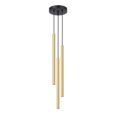 Suspension Acier Éclat Doré G9 3 Pastelo EDEN