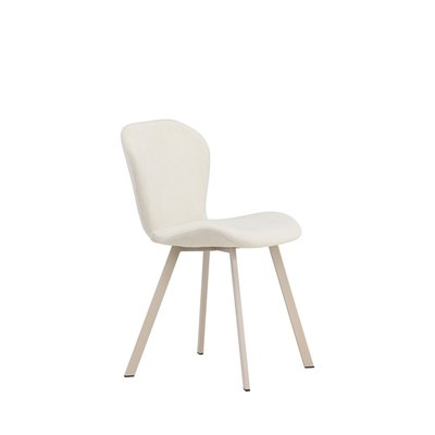 Lot de 2 chaises en tissu pieds beiges- LILJA VENTURE HOME